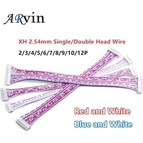 XH2.54 Female Connector Terminal Cable 10cm 20cm 30cm 2.54 JST Wire Connector 2p 3p 4p 6p 8p 10p 12p Single / Double Head 26AWG