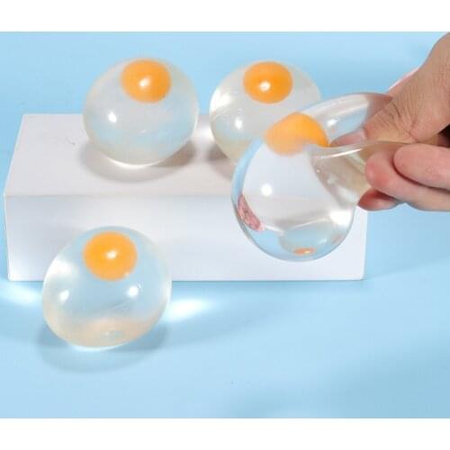 Funky Egg Splat Ball Toys Stress Relief Eggs Yolk Ball For Children Stress Relief Practical Joke Fun Squishes Gadgets