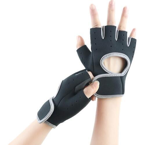1 Pair Men Women Fitness Gloves Anti-slip Sports Training Half-Finger Horizontal Bar Cycling Weightlifting Body Building Gloves
