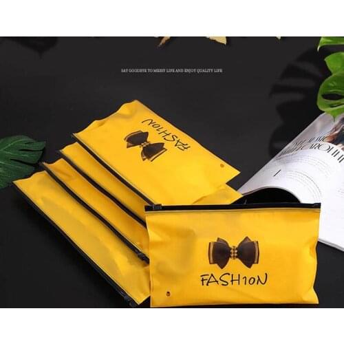 100 Pcs/lot Horizontal Self Seal Zipper Plastic Packing Poly Bag Zip Lock Socks Package Gift Bags 5 Sizes