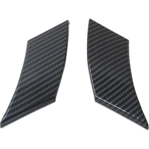 2pcs/set Front Door Window Bracket A Pillar Cover Trim For Toyota Rav4 2019 Carbon Fiber Grain Decorative Frame