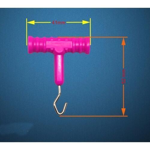 20 pieces Fishing Knot Puller Stainless Steel Fishing Hair Rig Making Tool Knot Rig Puller Pesca Carp Fishing Accessories