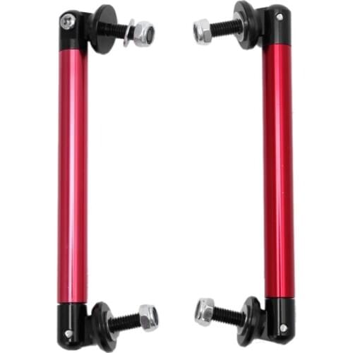 2x Adjustable Universal Front Rear Bumper Lip Splitter Strut Brace Rod Support Bar Q9QD