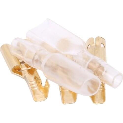 300Pcs / Set Wire Connector Electrical Wire Crimp Terminals 2.8 / 4.8 / 6.3mm Spade Connectors Assortment Kit