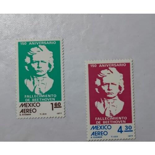 B3 2PCS Mexico 1977， Post Stamps Postage Collection