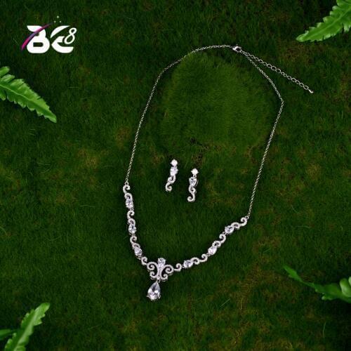 Be 8 Latest Fashion Dubai Trendy Pure AAA Cubic Zircon Jewelry Sets for Women Wedding Jewelry bijoux femme S051