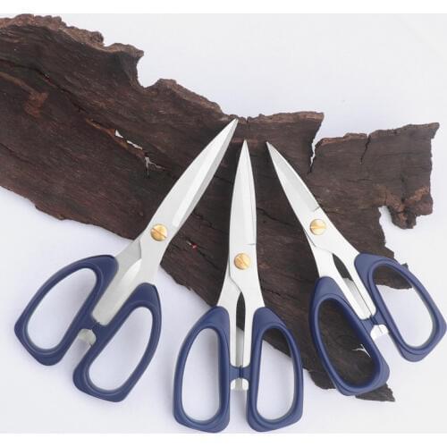 Household Tailor Scissors Stainless Steel Multifunction Office Fabric Scissors DIY Student Safety Hand Scissors Sewing Tools G