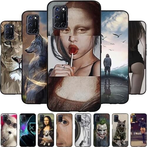B For OPPO A52 Case A 52 Slim Coque Cute Painting Soft TPU Silicon Back Cover for OPPO A72 A92 2020 A 72 Phone Cases Shell