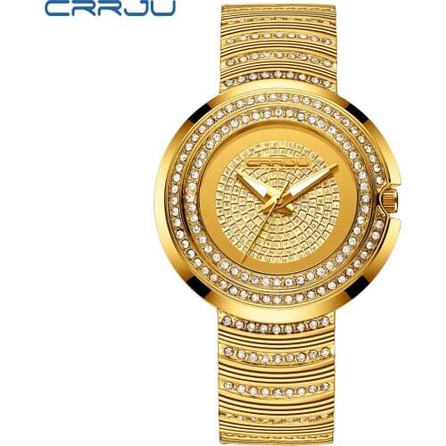 Большие женские часы CRRJU China At AliExpress