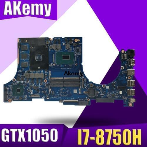 DABKLGMB8D0 Laptop motherboard for ASUS TUF Gaming FX504G FX80G original mainboard I7-8750H GTX1050
