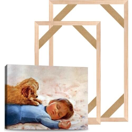 Wooden Paste/Buckle Canvas Picture Frames DIY For Oil Painting Canvas Print Gallery Stretcher Home Decor photo frame Decoration