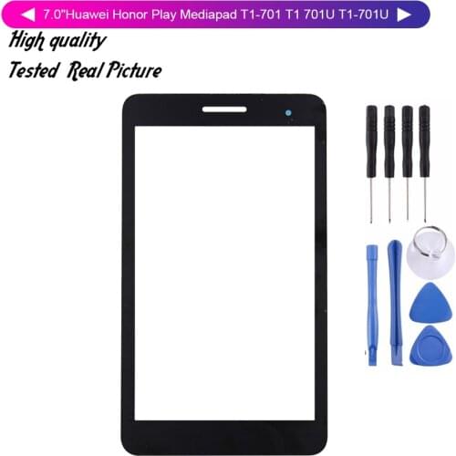 For 7.0"Huawei Honor Play Mediapad T1-701 T1 701U T1-701U Touch Screen Panel Glass with Free Tools