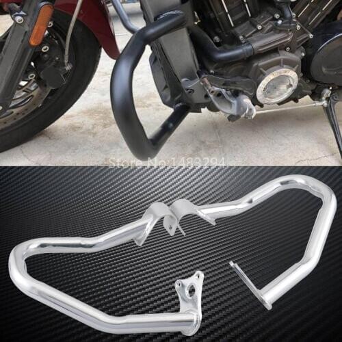 Chrome Motorcycle New Front Highway Crash Bar Engine Guard Kit Fit For Indian Scout 14-18 Scout Bobber 18 Sixty 16-18