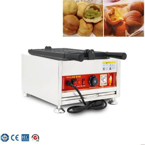 Commercial Rotating 16-hole spherical waffle Baker Iron double-sided heating flip cake file ball shape waffle maker machine