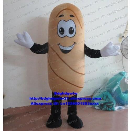French Bread Baguette Mascot Costume Adult Cartoon Character Outfit Suit Someone Inside Sales Promotion zx958