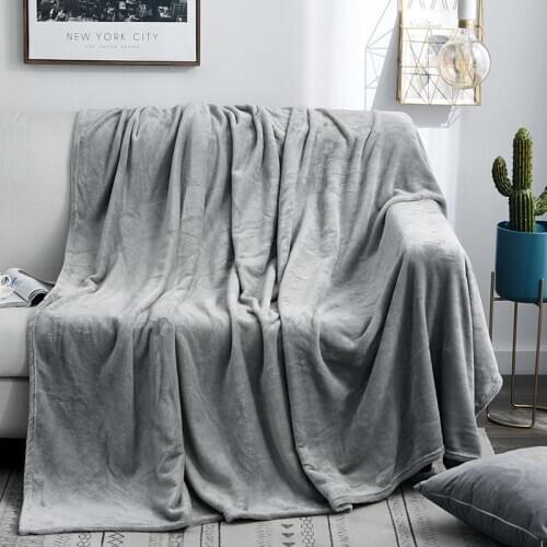 2020 hot selling 100% polyester super soft flannel throw blanket