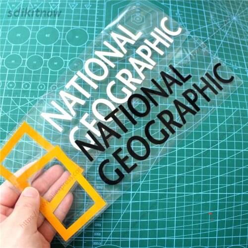 National geographic channel logo sticker car windows vinly PVC waterproof decoration decals for BWM BENZ AUDI TOYOTA KIA HONDA