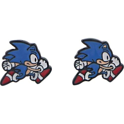 LT217 Animal Hedgehog Stainless Steel Pierce Ear Stud Earrings For Womans Enamel Jewelry Earrings Kids Girls