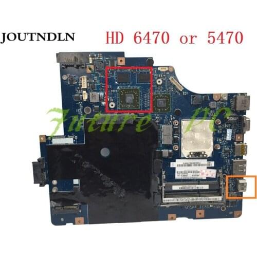 JOUTNDLN FOR Lenovo G565 Z565 Laptop Motherboard LA-5754P DDR3 with HDMI port & gratis CPU and HD 6470 or 5470 GPU Test work