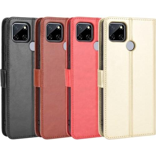 Apply to OPPO A15 leather mobile phone shell clamshell OPPO CPH2185 retro magnetic mobile phone shell protective case