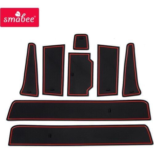 Smabee Anti-Slip Gate Slot Mat For Peugeot 508 508sw 508RXH 2011 2012 2013 2014 2015 2016 2017 2018 Accessories Non-slip mats