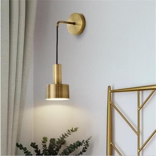 New Led Minimalist Bedroom Bedside Lamp Nordic Post-Modern Minimalist Hotel Living Room Aisle Staircase Light Luxury Wall Lamp