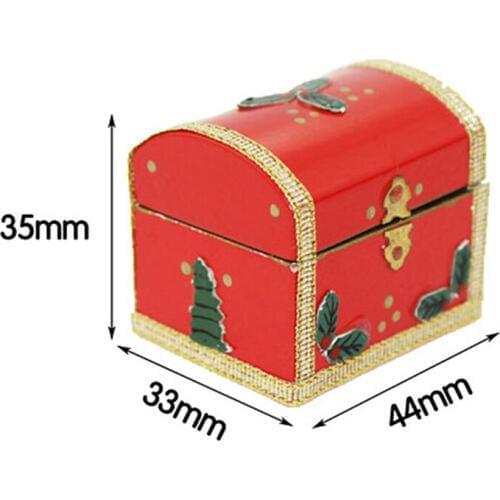 Newest 1:12 Miniature Christmas Box Gift Dollhouse Diy Doll House Decor Accessories