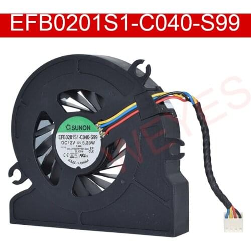 Original EFB0201S1-C040-S99 DC 12V 5.28W Four Lines Cooling Fan