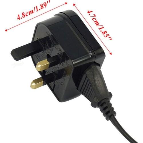 R58A New European Euro EU 2 Pin to UK 3Pin Power Socket Travel Plug Adapter Converter