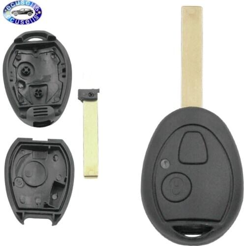 SALE !!! 2 Buttons Remote Car Key Shell for MG BMW Mini Cooper R53 R50 S for Land Rover 75 Z3 Z4 X3 X5 e46 e39 e36 e34 Blank Key
