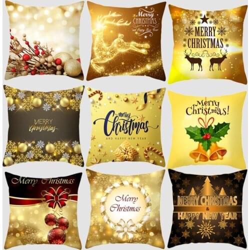 Christmas Cushion Cover Cotton Pillow Case home Decorations For Living Room Sofa Cover Chair Cover Decor 5z