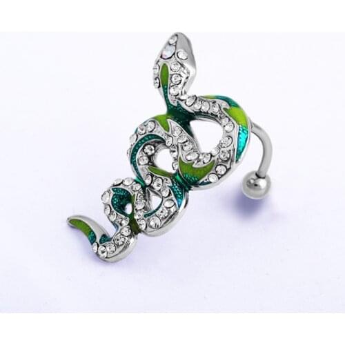 Sexy Belly Button Rings Dangle Surgical Steel Cool Crystal Belly Piercing Ring Simple