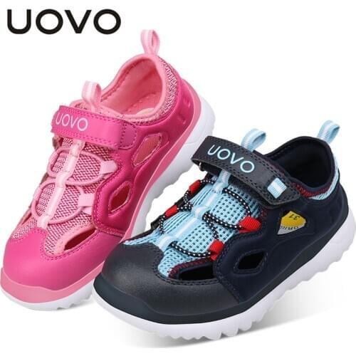 UOVO 2020 New Designer Kids Shoes Girls And Boys Shoes For Summer Breathable Closed Toed Sandals Children Casuals Size 28#-37