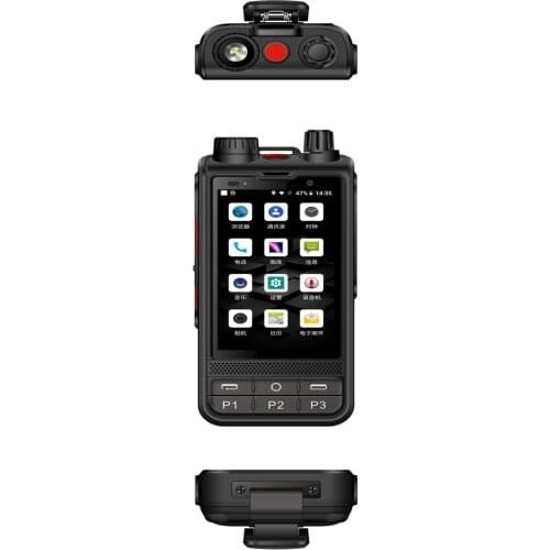 Wifi walkie talkie 4G Real PTT phone ZELLO Radio Anysecu W6 Network radio with NFC and light 8GB+1GB POC radio