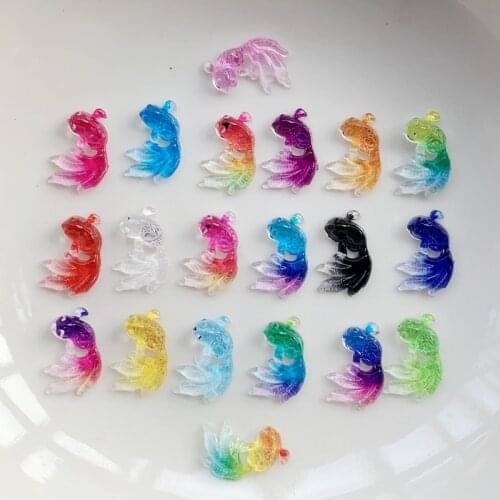 DIY40 gold minnow flat back acrylic diamond jewelry making decorative accessories DIY scrapbook nail art decorations