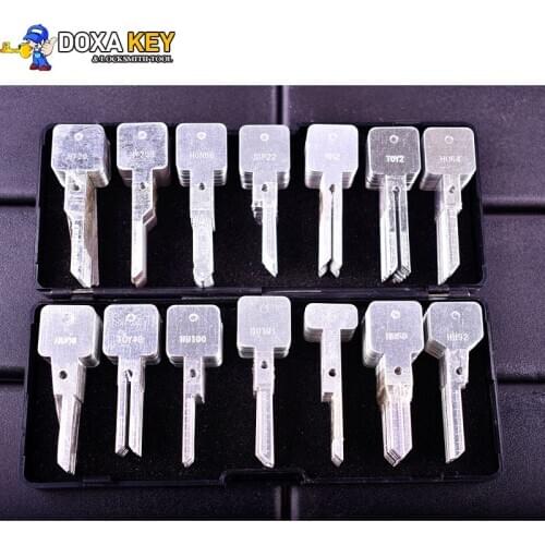 20pcs Engraved Line blank car key Key scale shearing teeth for 2 in 1 LiShi HU101 HU66 HON66 HU100 HU92 locksmith tools