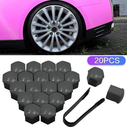 20pcs 17/19/21 mm Wheel Nut Bolt Head Cover Cap Head Cover Cap Wheel Nut Bolt Head Cover Cap Tire Wheel Screw Bolts Car Parts