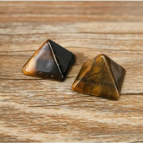 7pcs/set 14mm Natural Quartz Crystal Pyramid Chakra Crystal Piramide Spirituality Healing Crystal Stone Minerals Home Decoration