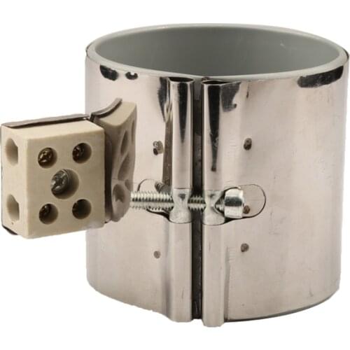 80X80mm Mica Band Heater Element 220V 700W with Ceramic Connecting Terminal for Mould Machine 1 PCS