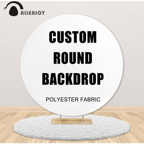 Allenjoy Round Circle Backdrops special link Custom birthday baby shower Halloween Christmas Wedding background photophone Cover