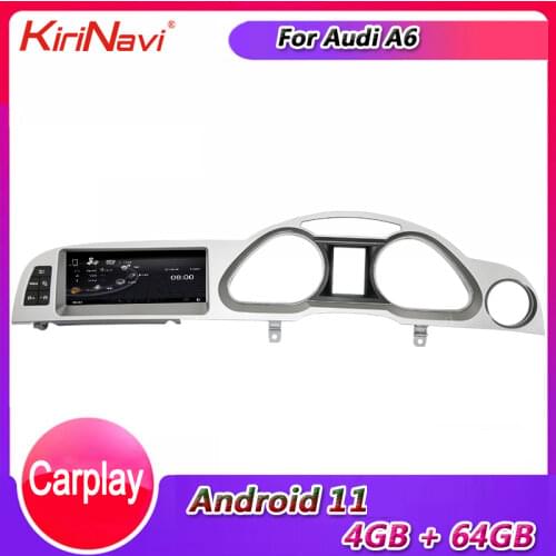 KiriNavi 8.8" Touch Screen Android 9.0 Car Radio Automotivo head unit For Audi A6 A6L Car Dvd Player Auto GPS Stereo 2005-2011