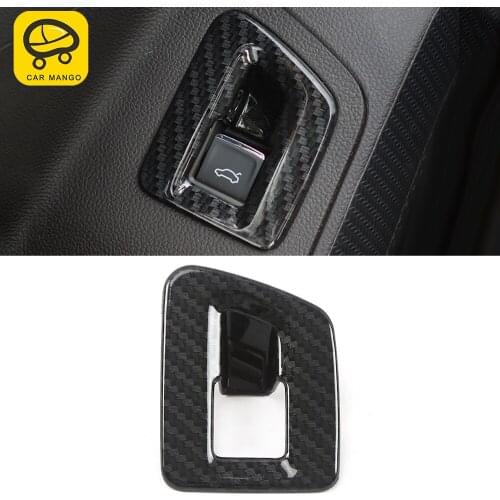 CarMango Car Accessories Driver Seat Trunk Door Button Trim Sticker Cover Frame Decor for Volkswagen Atlas Teramont 2017-2019