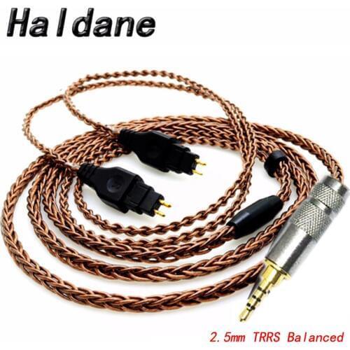Haldane 4.4 mm 2.5mm TRRS Balanced Male Upgrade Headphone Cable for HD650/HD565/HD580/HD600/HD660S/HD25 Headphones Bronze