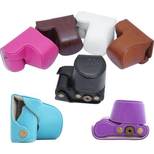 PU Leather Camera Case Bag Cover for Sony ILCE-5000 A5000 ILCE-5100 A5100 Digital Camera