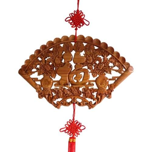 Shipping "peace auspicious blossoming peach pendant woodcarving gift Wang family to help transport 2060041