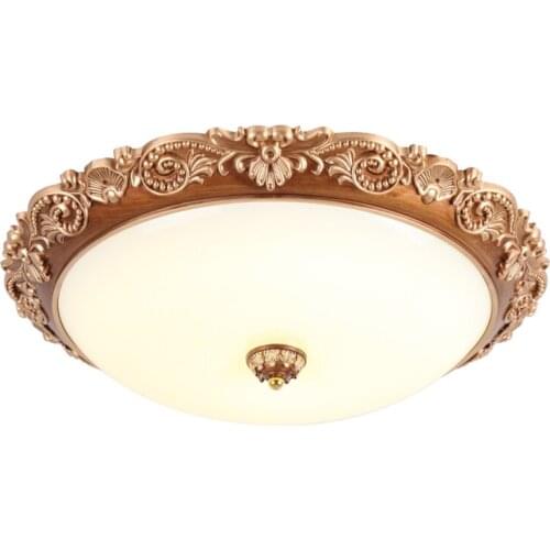 European PVC glass ceiling lights modern living room lamp retro bedroom aisle balcony Dimming LED American ceiling lamp lighting