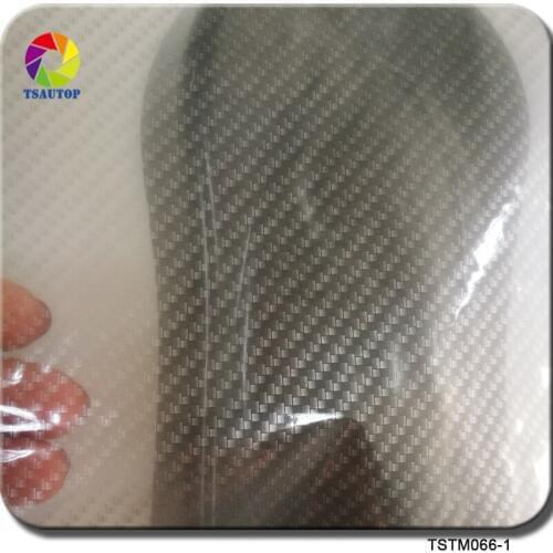 Free shipping width 0.5m TSAUTOP Carbon Fiber Hydro Dip Film water transfer printing liquid image hydrographic film WDF066-1