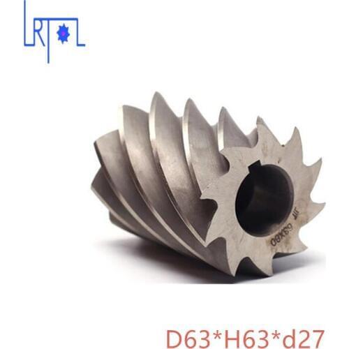 HHS Cylindrical milling cutter D63*H63*d27 high speed steel Milling tool