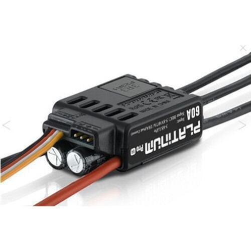 HobbyWing Platinum 60A ESC V4 (3S-6S) for 450-480 Class Heli (Propeller: 325-360mm)