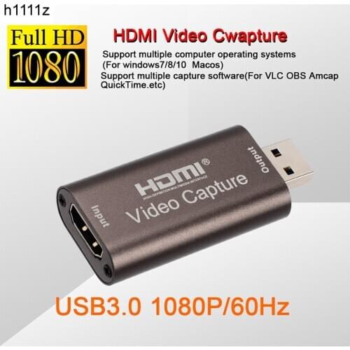 4K USB3.0 USB2.0 Audio Video Capture Card HDMI To USB 3.0 2.0 Acquisition Card Live Streaming Plate Camera Switch Game Recording